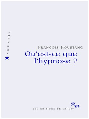 cover image of Qu'est-ce que l'hypnose ?